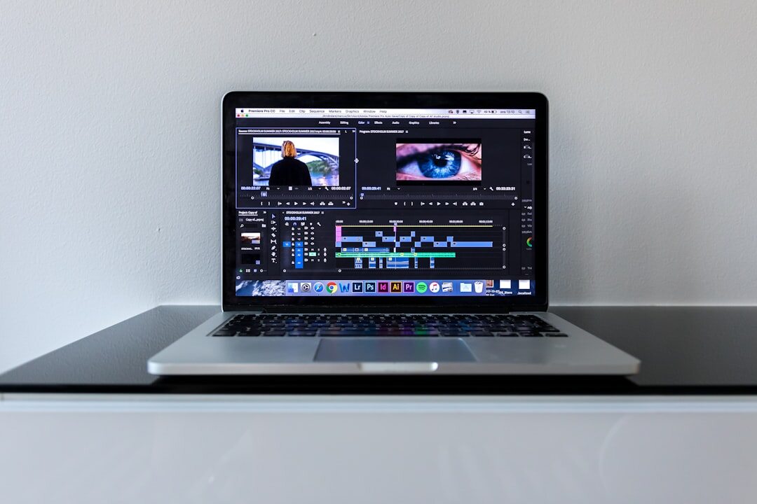 Laptop displaying a live streaming analytics dashboard